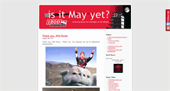 Desktop Screenshot of isitmayyet.com